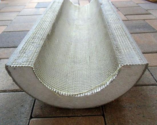 Styroporsäule 20cm runde glatte Halbschale zur Säulenverkleidung SA20G